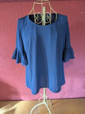 2NDDAY Bluse Dunkelblau Gr. 36 - Bild 1 von 4