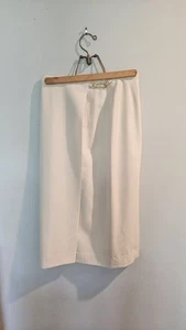 Vintage Austin Reed Damengröße 6 elfenbeinweiß Faltenrock 100 % Kammgarnwolle - Bild 1 von 10
