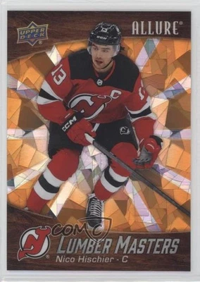 2023-24 Upper Deck Allure Lumber Masters Orange /399 Nico Hischier #LM-12 - Image 1 of 2