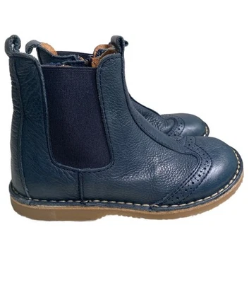 Bisgaard Nori Chelsea Cuero Unisex Niños Botas Azul Marino Talla EU30/US12 Foto 1 de 4