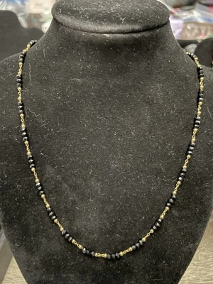 American Eagle Gold Tone Oval Station Necklace Layering Adjustable 16-18” - Image 1 of 4