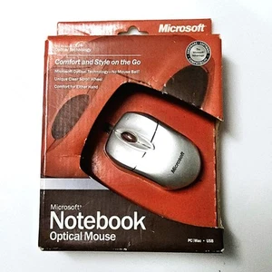 Vintage Microsoft Notebook Optical Mouse USB New Boxed - Picture 1 of 4
