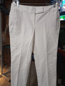 Ann Taylor Talla 8 Original Capri Algodón Blanco - Imagen 1 de 8