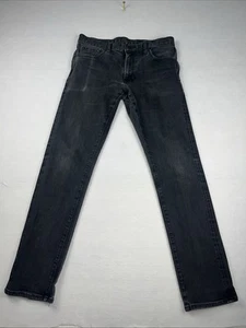 Uniqlo Black Denim Stretch Jeans Men Size 32 X 32 - Picture 1 of 15