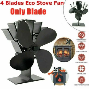 Airflow Heat Distribution Heat Power Stove Top Fan For Wood Burner Log Burning - Picture 1 of 12