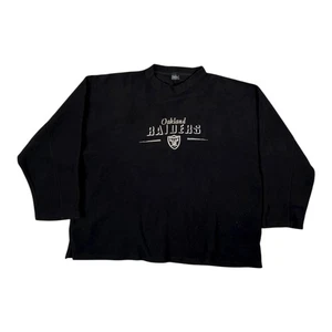 Sudadera De Colección Oakland Raiders Cuello Redondo Talla 4XL Logo Bordado Y2K - Imagen 1 de 12