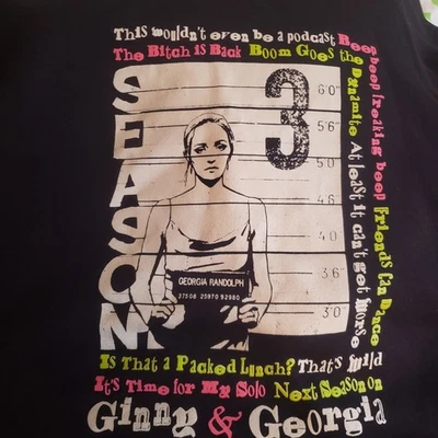 Nike Hoodie Rare Ginny & Georgia Merch Season 3 Black Netflix TV Custom Size 3XL - Image 1 of 4