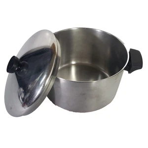 Revere Ware 6 Quart Suppentopf mit flachem Kupferboden & SS-Deckel Hergestellt in Rom NY USA - Bild 1 von 9