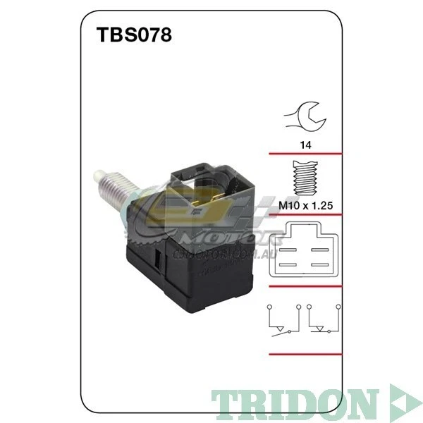 INTERRUPTOR LUZ DE FRENO TRIDON PARA HYUNDAI TUCSON 11/05-01/10 2.0L(G4GC)TBS078 Foto 1 de 1