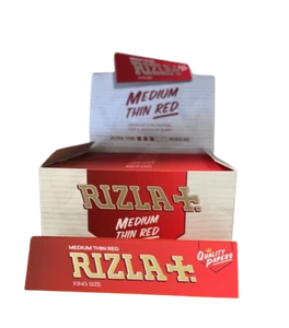 1-50 BOOKLETS OF RIZZLA RED KING SIZE SLIM THIN PAPER REFINED - Picture 1 of 1