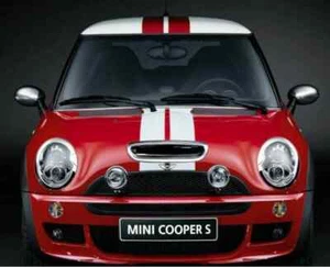 Fits Mini Cooper Graphics Bonnet Roof and Rear Stripes Decals Any Colour - Picture 1 of 4