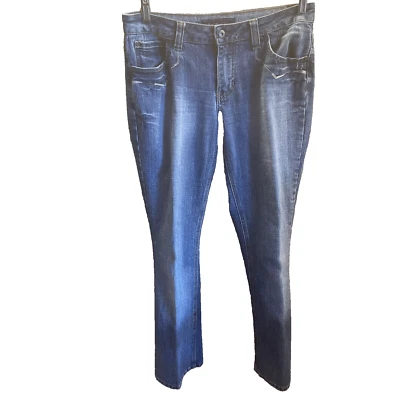 Pantalones de mezclilla para mujer Baccini talla 6 32" cintura corte bota lavado claro Foto 1 de 4