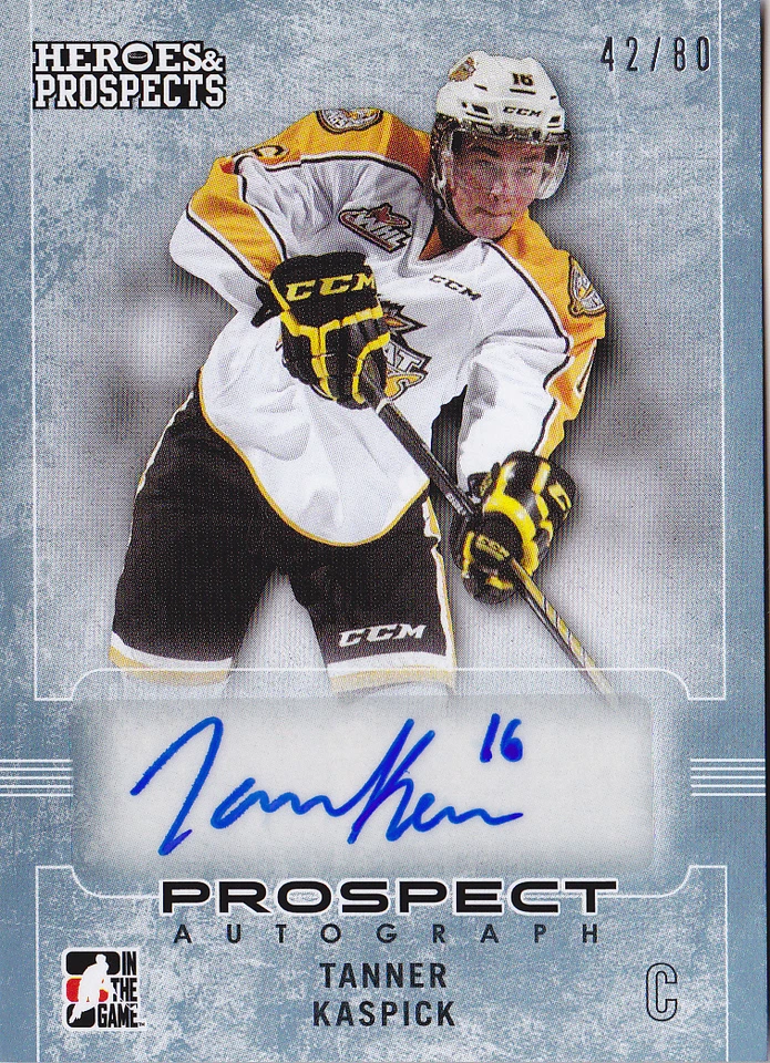 14-15 ITG Tanner Kaspick /80 Auto Heroes & And Prospects 2014 - Image 1 of 1