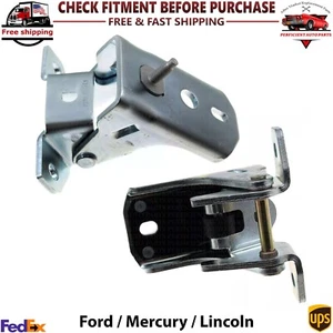Set of 2 Front Door Hinges Left  Driver or Passenger Right  Side Upper Pair For - Picture 1 of 13
