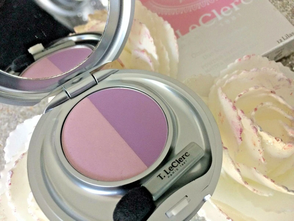 T LECLERC Augen Duo -schatten Augenlider Matt & Irisierend 12 Lila Wert - Bild 1 von 1