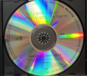 City and Colour:  The Hurry and The Harm (Audio CD, 2013) SPECIAL ADVANCE/PROMO - Picture 1 of 4