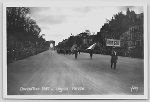 RPPC Convention 1927 America Legion Parade Paris Georgia Delegation Postcard C33 - Picture 1 of 2