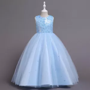 Kids Dress Children Wedding Princess Dress for Flower Girls Dance Performance - Picture 1 of 32