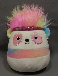 Squishmallow 'Pearson’ Panda 5 Inch Stuffed Plush Toy Squish-Doos Hair - Picture 1 of 6