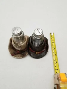 Pair of Short Glass Salt and Pepper Shakers Used - Picture 1 of 12