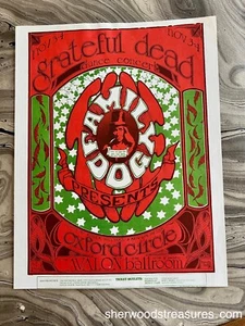 FD-33 GRATEFUL DEAD FAMILY DOG 1966 HANDBILL 8 1/2" X 11" MOUSE KELLEY - Picture 1 of 5