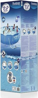 Bestway Steel Pro Frame Pool, rund 366x76 cm mit Filterpumpe Frame Pool DHL NEU - Bild 1 von 2