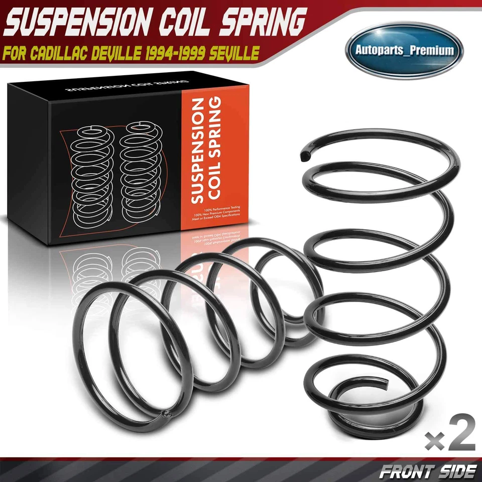 2Pcs Front Coil Springs for Cadillac DeVille 1994-1999 Seville Allante Eldorado - Image 1 of 4
