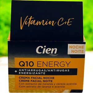 Cien Q10 Energy Energizing Anti-Wrinkle Firming Night Cream Vitamin C + E 50ml - Picture 1 of 5