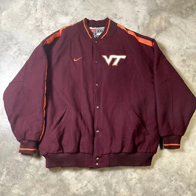 Vintage Nike Virginia Tech Letterman Jacket - Image 1 of 4