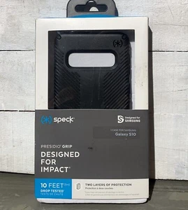 Funda protectora delgada para Samsung Galaxy S10 Speck Presidio negra - nueva - Imagen 1 de 4