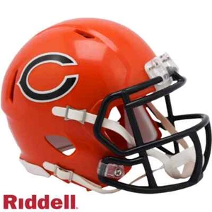 *SALE* CHICAGO BEARS ON-FIELD ALTERNATE SPEED MINI NFL FOOTBALL HELMET RIDDELL! - Picture 1 of 1