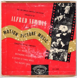 ALFRED NEWMAN Presents MOTION PICTURE MUSIC 45 RPM w/ ORIGINAL COVER! MERCURY - Picture 1 of 4