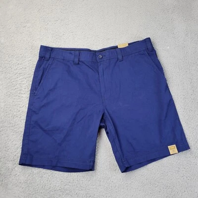 Foundry Shorts Mens 46 (meas 44x10) Blue Stretch Chino Pockets - Image 1 of 4
