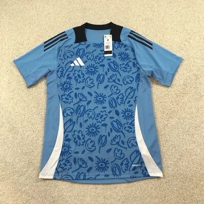 Adidas Tiro 24 Soccer Jersey Mens Medium Floral Blue IS2772 - Image 1 of 4