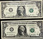 2013 B Series $1 Star Note Duplicates .•.• Partial Star Over Ink Error-BOTH! •.•