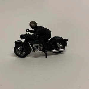 Britains LTD Vintage Diecast Black Motorcycle & Rider Unique Made In England - Bild 1 von 9