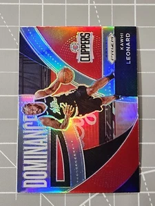2021-22 Panini Prizm Kawhi Leonard Dominance Insert #22 Silver Prizm Parallel  - Picture 1 of 7