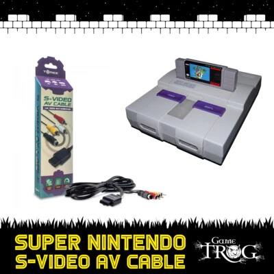 Super Nintendo SNES - S-VIDEO AV / RCA Cable - High-Definition - Stereo / Video - Image 1 of 4