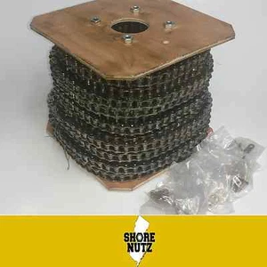 #50 (50-1) Roller Chain 50FT REEL WITH 5 Master Links 5/8" PITCH 50R 50-1R - Picture 1 of 2