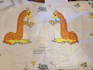 Sewing Fabric Precious Moments Applique PILLOW Cut & Sew Panel Giraffe Monkey - Picture 1 of 3