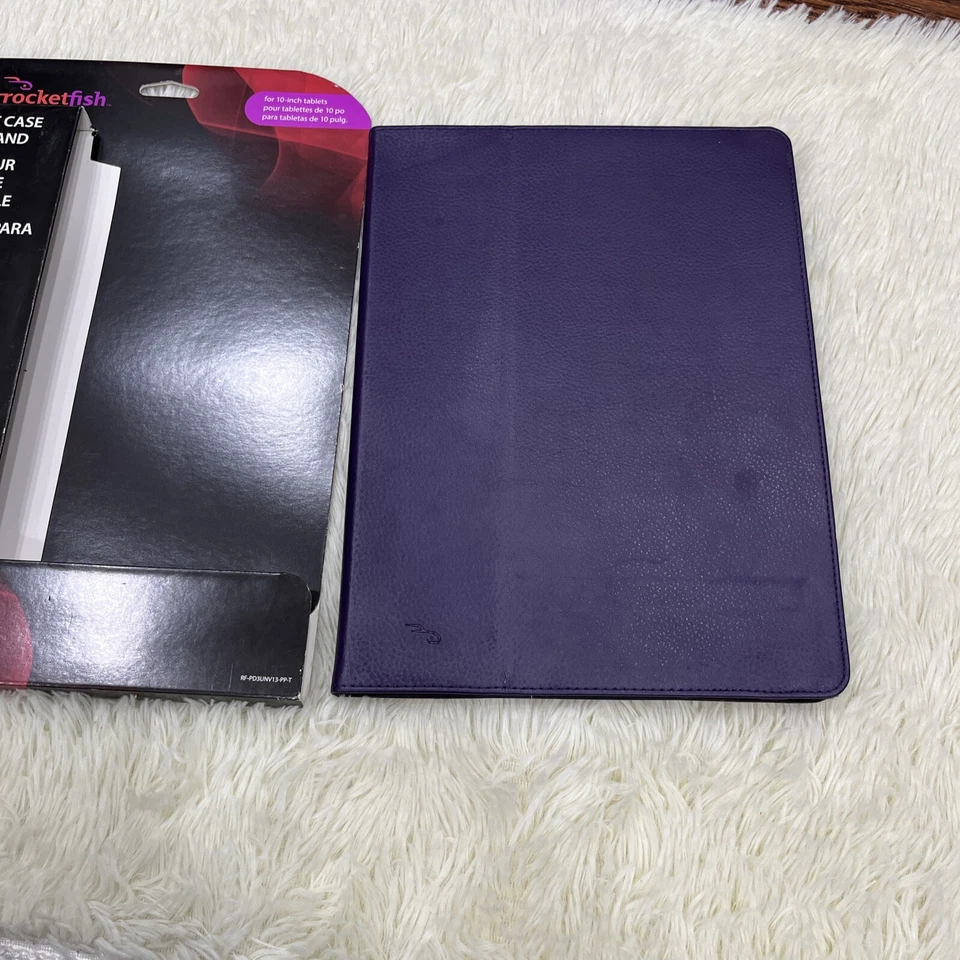 FUNDA FOLIO UNIVERSAL ROCKETFISH CON SOPORTE PARA TABLET DE 10 PULGADAS - RF-PD3UNV13-PP-T Foto 1 de 4