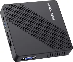 Minisforum Fanless Mini PC Intel Celeron 2.8GHz w/4GB DDR4/64GB-New-FREE Ship! - Picture 1 of 3