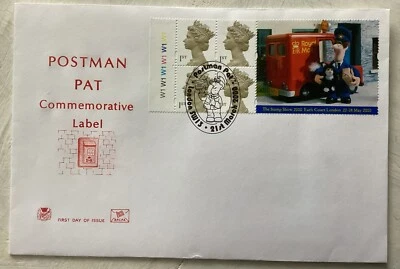 GB QEII 2000 Postman Pat Commem Cyl No Booklet Pane Stuart FDC London SW13 SHS - Image 1 of 3