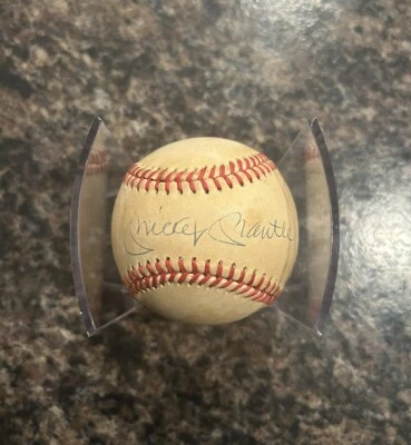 Mickey Mantle Signed Autographed Rawlings Official Baseball New York Yankees JSA - Image 1 of 3