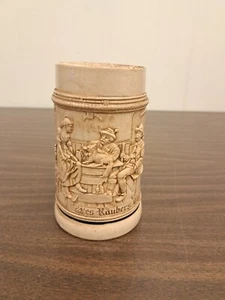 Vintage Beer Stein .5 L Original Rare Scenic Blue Germany "Des Raubers Ande" - Picture 1 of 8