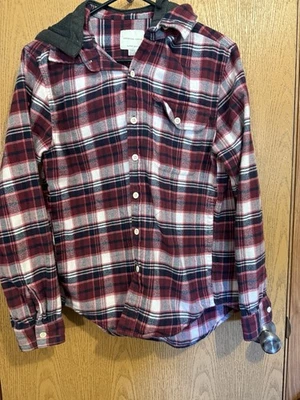 Aeropostale Hombre Manga Larga Franela Camisa Con Capucha Talla Pequeña Foto 1 de 2