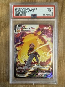 Pikachu VMAX - TG17/TG30 - Pokemon Lost Origins Trainer Gallery Rare Card PSA 9 - Picture 1 of 2