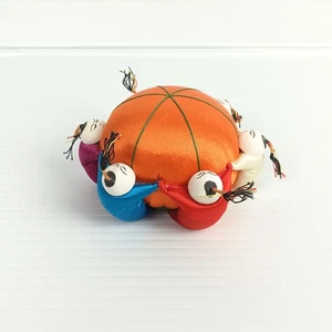 Pin Cushion Chinese Silk Sewing Accessories Vintage Multicolour 3 inch - Bild 1 von 5