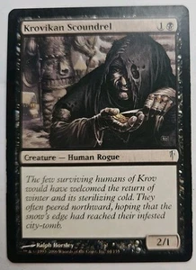MTG Magic The Gathering Card Krovikan Scoundrel Creature Human Rogue Black - Picture 1 of 2