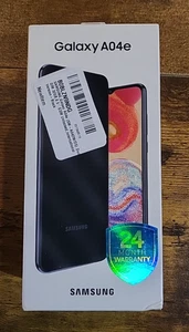 Samsung Galaxy A04e D/S 32GB Unlocked Android Smart phone 4G LTE - BLACK - Picture 1 of 2